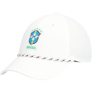 Brazil National Team Hat White Nike Golf Legacy 91 Strap Back Cap CBF Soccer NWT